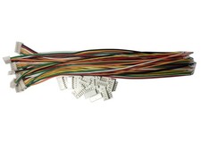10 Sets JST PH 2.0mm 6-Pin Female Single Connector with 200mm Wires