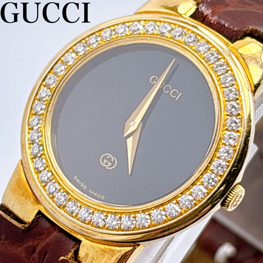 Orologio Gucci 3300L Rotondo Quarzo Donna Usatotico Aut Dalppone