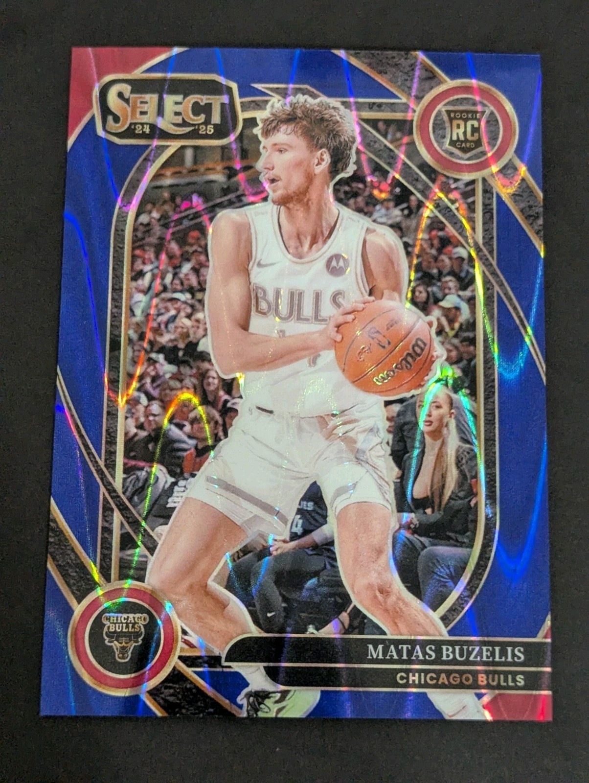 2024-25 Panini Select - Courtside Matas Buzelis #277 Blue Tectonic Prizm /99 RC