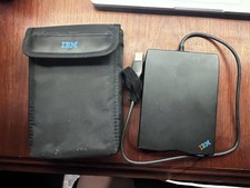IBM External USB Portable Floppy Diskette Disk Drive 3.5" MPF82E w/Carrying Case
