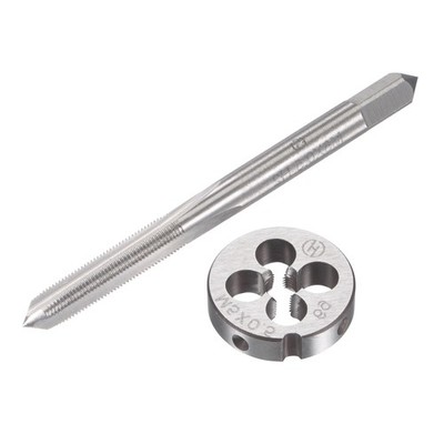 M5x0.5mm Metric Tap and Die Set Machine Thread Screw Tap w/ Round Threading Die