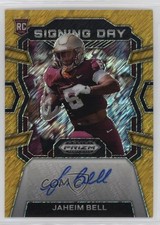 2024 Prizm Draft Picks Signing Day FOTL Gold Shimmer 3/15 Jaheim Bell Auto 0c2