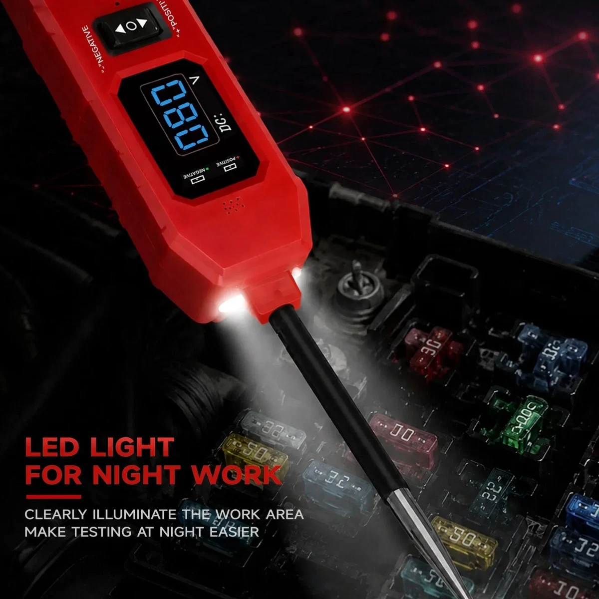 Probador de relés de circuito DW833 actualizado 3-36V 4/5 pines con luz de trabajo LED