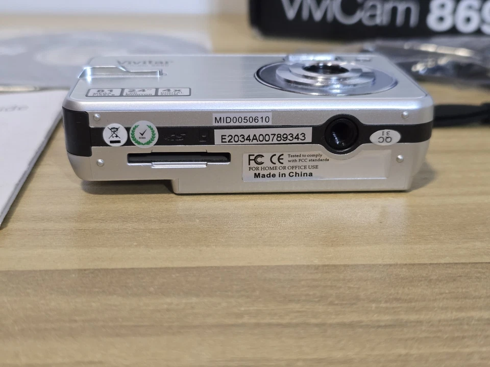 Vivitar Vivicam 8690 Digital Camera 8.1 MP 2.4" Screen 4x Digital Zoom - Boxed. - Image 3 of 4