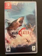 NEW SEALED Maneater Nintendo Switch Game Cartridge Sharks Mature Attack