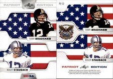 2026 LEAF 250TH ANNIVERSARY PATRIOT EDITION BRADSHAW / STAUBACH PD-32 FOOTBALL