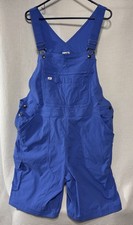 Duluth Shortalls Womens XXL Blue Heirloom Gardening Short Overalls Utility Cargo