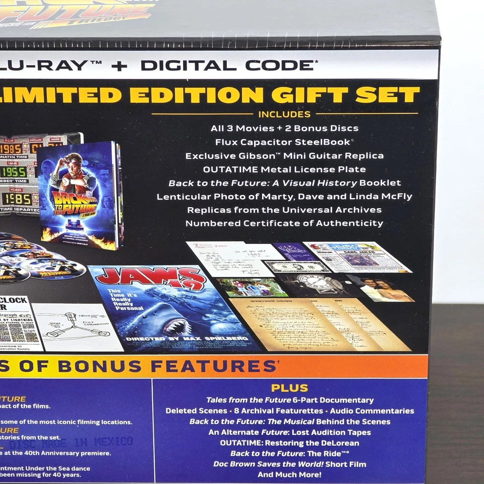 Back To The Future 40th Anniversary 4K Trilogy Steelbook Giftset Amazon Excl - Image 4 of 4