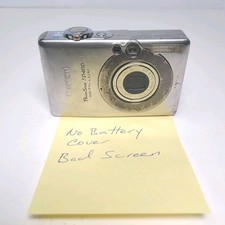 Canon PowerShot SD400 Digital ELPH Camera 5.0MP NO BATTERY COVER & BAD SCREEN