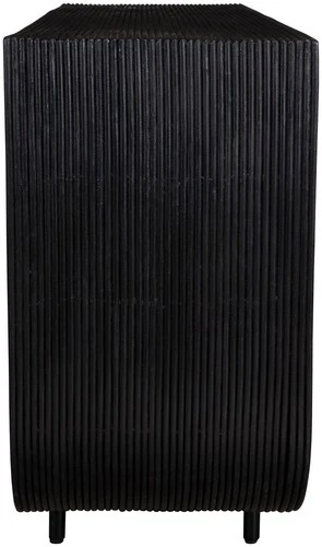 Uttermost 50055 Compton 58"W Mahogany and Rattan Table - Black - Picture 3 of 5