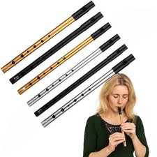 Authentic Irish Whistle w/6 Holes Flute C/D Key Folk Sound Durable  Lightweight