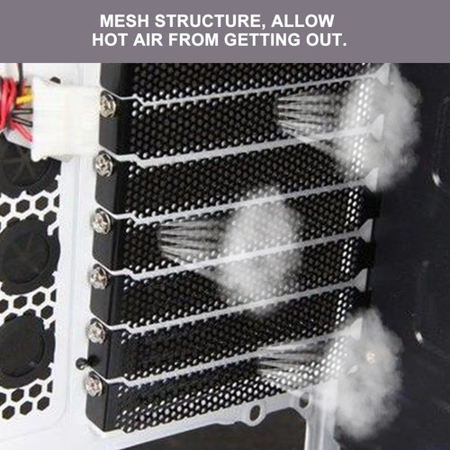 20 PCS PCI Slot Cover Wärmeissipationsabdeckung -Slot -Abdeckung Computerkoffer - Bild 2 von 12