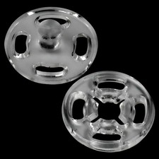 150pcs Clear Snap Buttons Sewing Invisible Press Stud Fasteners for DIY Clothes