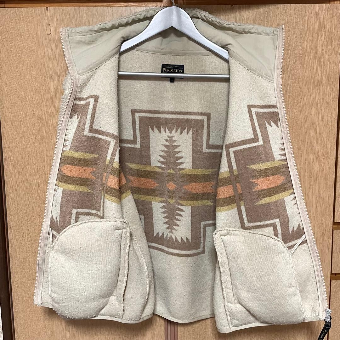 Pendleton×Bayflow Boa Fleece Jacket, Native Patte… - image 3