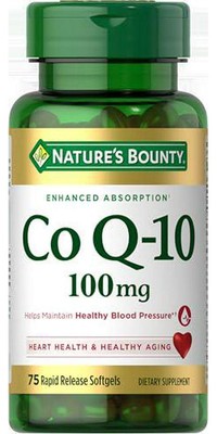 Nature's Bounty CoQ10, Helps Maintain Healthy Blood Pressure, 100 mg, Rapid 75