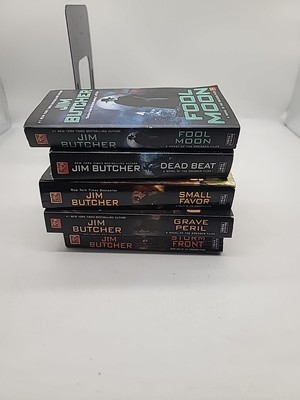 Jim Butcher Lot of 5 Dresden Files Paperback Books 