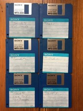 Vintage 80s Mac Macintosh 6 Set Various Audio Sound Effects Sounds Floppy Disks