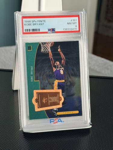 1998 U.D. SPx Finite Kobe Bryant #/4050 Lakers PSA 8 Low Pop only 52 PSA graded
