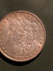 1880 Morgan Silver Dollar AU - Unc. Slider