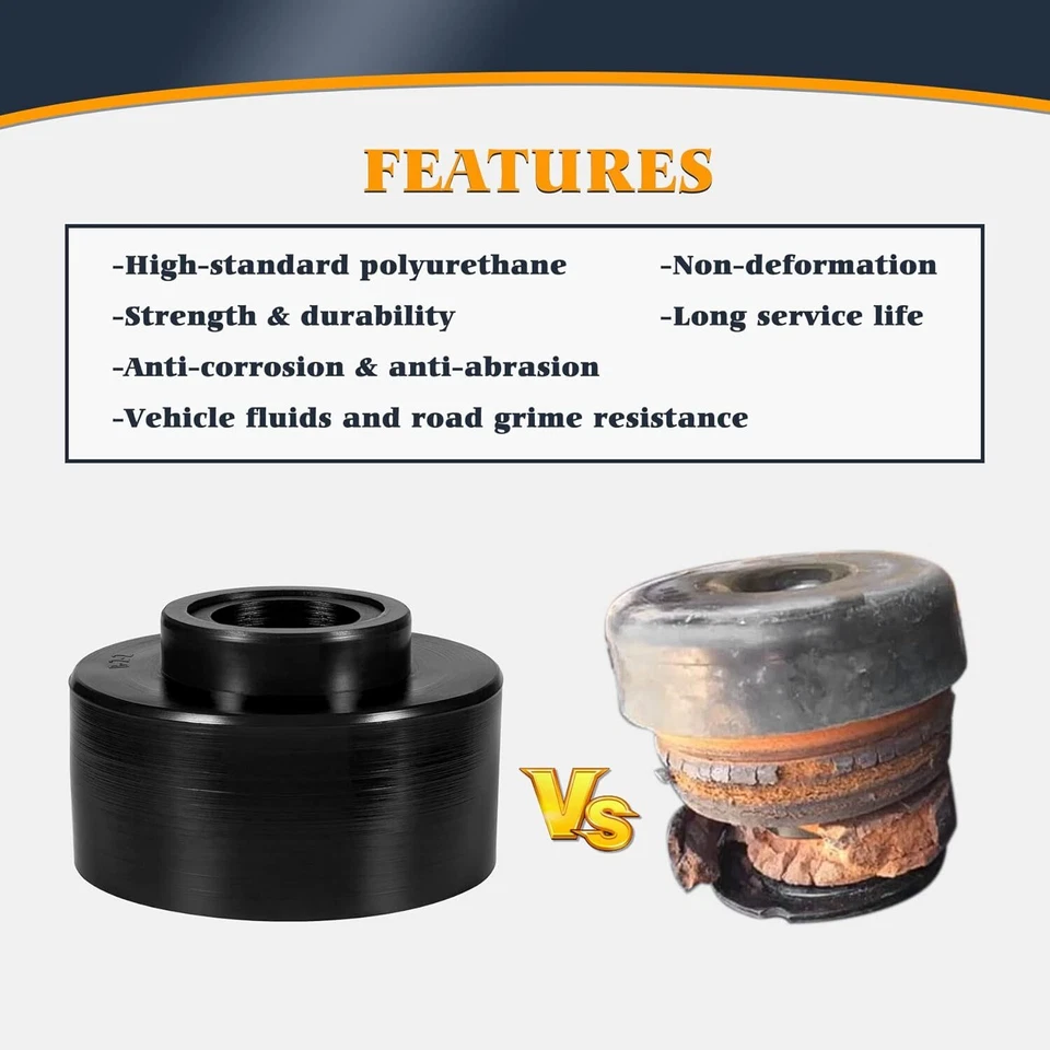 4.4123R Body Mount Bushing Set Kit For 1980-1996 Ford F150 F250 F350 XL XLT XLS Foto 3 de 4