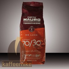 6 x Mauro Caffe De Luxe 1000 Gramm 1kg Bohnen