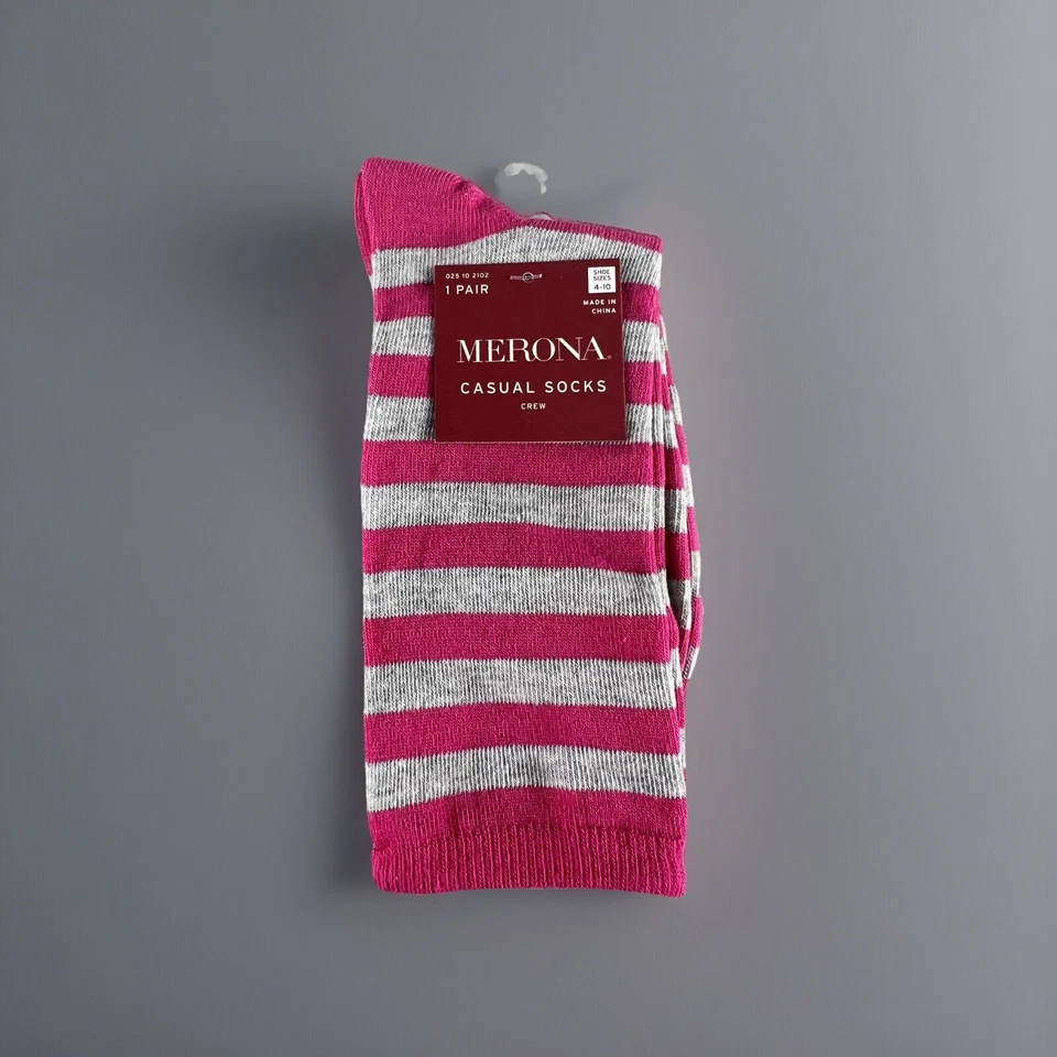 Calcetines Crew para mujer talla de zapato 4-10 calcetines a rayas Foto 2 de 3