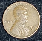 1938 D Lincoln Wheat Penny - Free Shipping