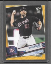 2019 Topps Big League Baseball Gold Parallel #399 Max Scherzer HL