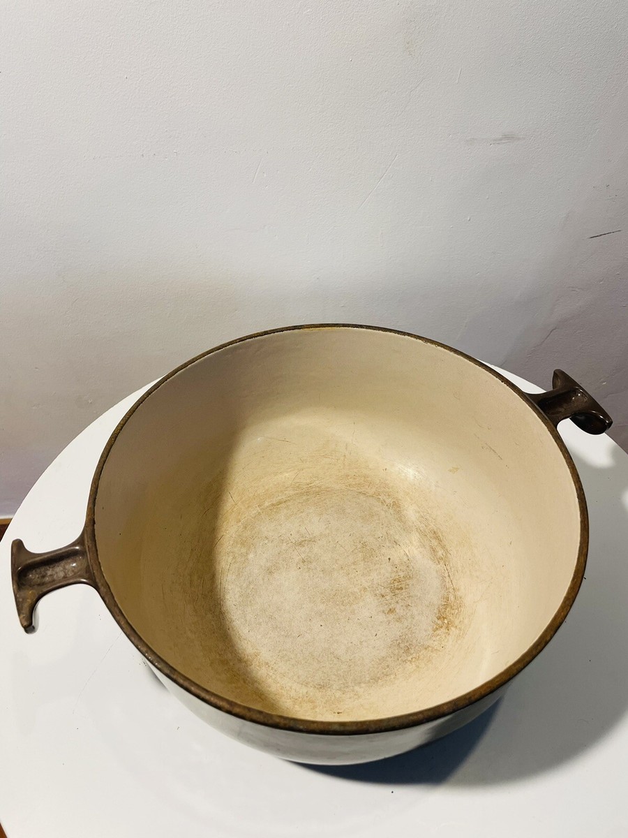 Cocotte Vintage Le Creuset Enzo Mari 26 Cm Marron - Sans Couvercle