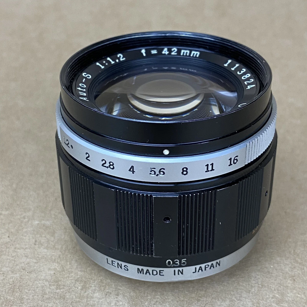 Olympus Pen F 42mm 1:1.2 H.Zuiko Auto-S Lens - READ