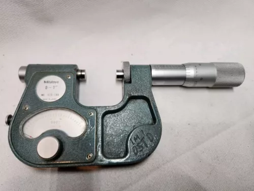 Mitutoyo 510-105 Indicating Micrometer 0-1" .0001" Carbide Anvils