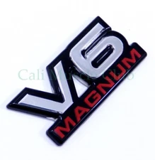 94-01 V6 Magnum Fender Door OEM Nameplate Badge Logo Mopar 1500 Van Emblem
