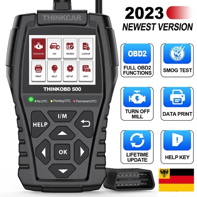  2024 ThinkOBD 500 Check Engine ECM Code Reader AutoVin Volle OBD2-Funktionen
