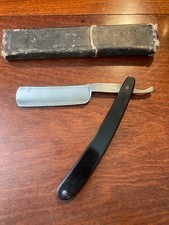 Antique / Vintage RLS Hamburg Ring German Straight Razor in Vintage Razor Box