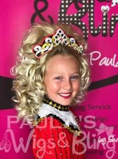 NEW "Teagan" Paula Wigs and Bling Loose Curl Bob Wig IRISH DANCE WIG colors