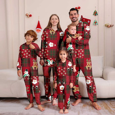 Family Matching Christmas Pyjamas Adult Kids Mum Dad Kids Children Baby