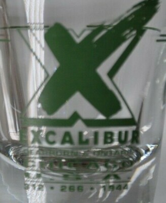 Excalibur Night Club Chicago Souvenir Shot Glass Dearborn Ontario