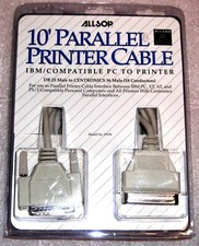 10' Parallel Printer Cable DB25 Male to CENTRONICS 36 Male 18 Conductors  NEW