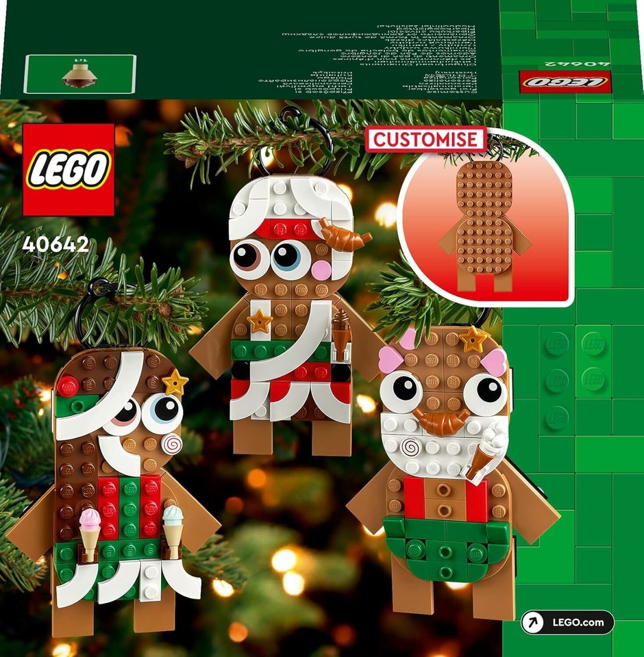 LEGO Gingerbread Ornaments Set 40642,Toys for 6 Plus Year Old Girls