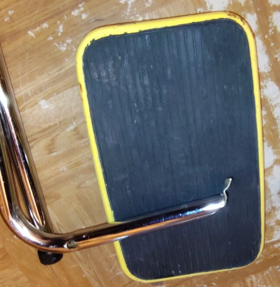 Taburete Stylaire Cosco amarillo vintage --- PROYECTO... ¡PASOS INCLUIDOS!! Foto 3 de 4