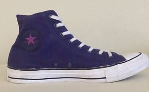 magenta converse high tops