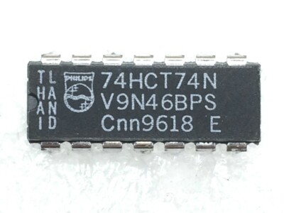74HCT74N PHILIPS SN74HCT74N DM74HCT74N IC FF D-TYPE DUAL 1BIT 14DIP 12 PIECES