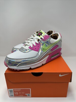 Pink Nike Air Max 90 Holographic Nike Shoes Nike Womens Air Max Lx