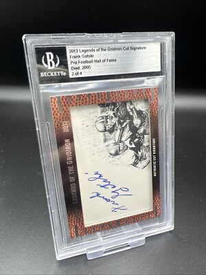 2013 Leaf Legends of the Gridiron 2013 Frank Gatski (Died 2005) 2/4 Auto Beckett