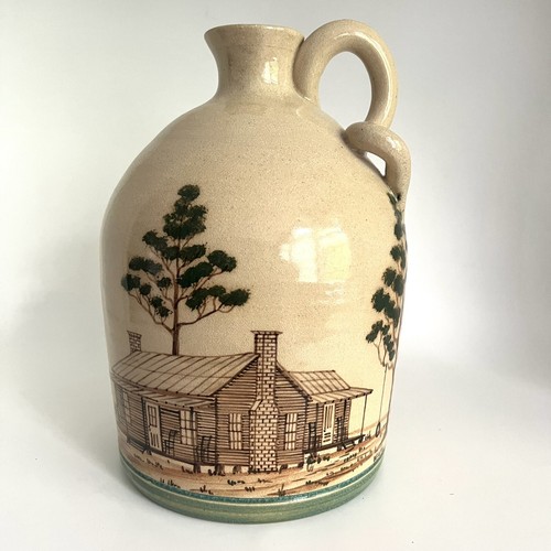Vintage Winton & Rosa EUGENE Pottery Folk Art Vessel Jug “The Hubbard” 1997
