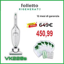 Folletto VK220S Turbo REVISIONATO Originale Vorwerk REVISIONATO VK 220 S LED