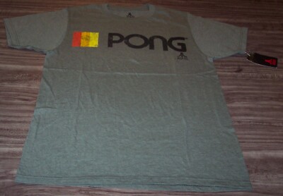 VINTAGE STYLE ATARI PONG Video Game T-Shirt MENS SMALL NEW w/ TAG 1980's