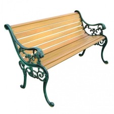 Panchina in Legno e Ghisa da Giardino Seduta da Esterno