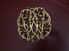 Virginia Metalcrafters ~ Made in USA ~ Colonial Williamsburg Cypher Trivet ~ EUC