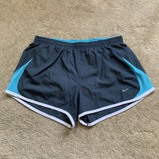EUC Nike Dri-FIT 3.5 Shorts w/ Liner Briefs GRAY BLUE WHITE MEDIUM MSRP 42